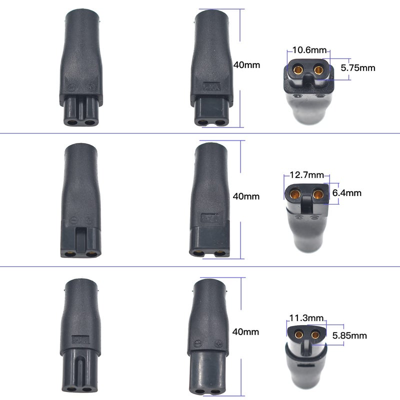BOEEA 7 PCS Power Cord 5V Replacement Charger USB Adapter Suitable for Electric Hair Clippers, Beard Trimmers, Shavers, Beauty Instruments, Desk Lamps, Purifiers. - Image 2